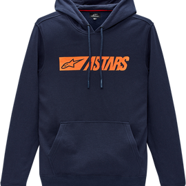 Reblaze Hoodie - Navy/Orange - 2XL