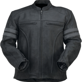 Remedy Leather Jacket - Black - 5XL