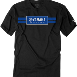 Yamaha Racing Stripe T-Shirt - Black - XL