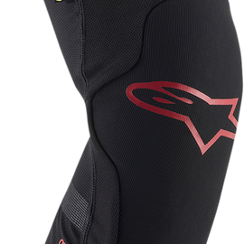 Paragon Plus Knee Guards - Black/Red - Large