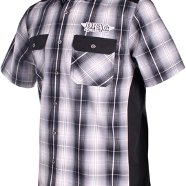 Drag Specialties Flannel Shirt - Black/White - XL