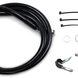 10" Brake Line - Front - Black Vinyl - FXD 00-5