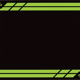 RV Mat - Black/Green - Kawasaki