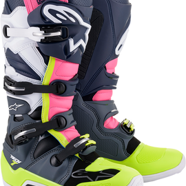 Tech 7 Boots - Black/Pink/White/Yellow - US 10