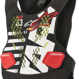 Sequence Chest Protector - Black/White/Red - M/L