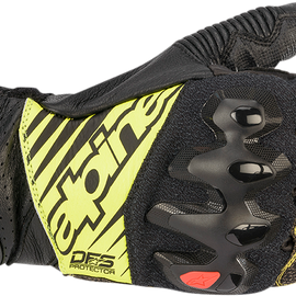 GP Tech S Gloves - Black/Yellow/White/Red - Large