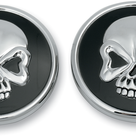 Skull Gas Caps - Screw-In - Pair