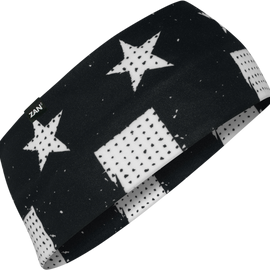 SportFlex® Headband - Black & White Flag