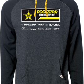 Rockstar 21 Racewear Hoodie - Charcoal/Black - 2XL