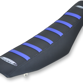 6-Ribbed Seat Cover - Blue/Black - WR/YZ 250/450