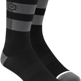 Flow Performance Socks - Black/Gray - Small/Medium