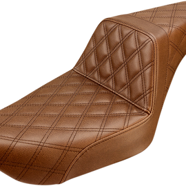 Step Up Seat - Lattice Stitched - Brown - Dyna0994481