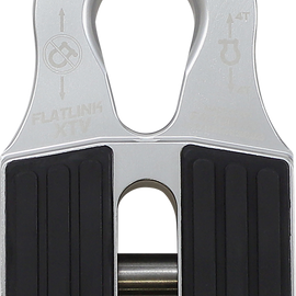 FlatLink XTV Winch Shackle Mount - Silver