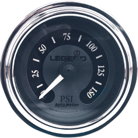 Fairing Mounted LED Backlit PSI Gauges - Titanium