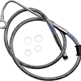 Brake Line - +2" - Stainless Steel - '15-'17 Softail