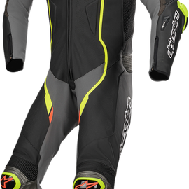 GP Pro v2 1-Piece Suit - Black/Gray/Yellow Fluorescent - US 44 / EU 54