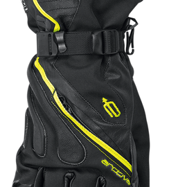 Meridian Gloves - Black/Hi Vis Yellow - 2XL