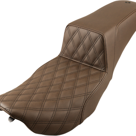 Step Up Seat - Driver Lattice Stitched - Brown