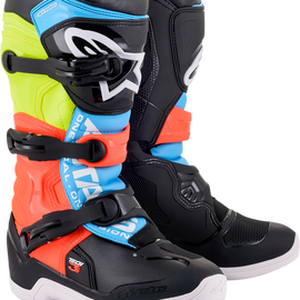 Tech 3S Boots - Black/Yellow/Red - US 8