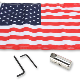 Luggage Rack Flag Mount - 5/8" Round - With 10" X 15" Flag