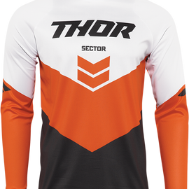 Sector Chevron Jersey - Charcoal/Red Orange - XL