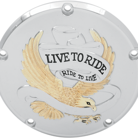 5-Hole - Gold - Live to Ride Derby Cover