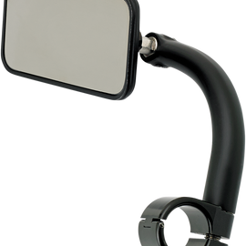 Rectangular Clamp-On Mirror - 1" - Black