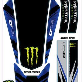 Universal Trim Kit - Monster Blue