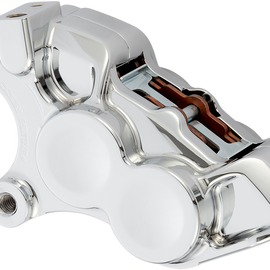 4-Piston Caliper - Left - 11.8" - Chrome