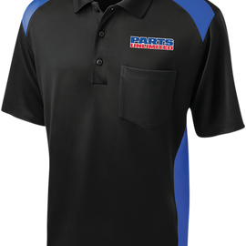 Parts Unlimited Polo Shirt - Black/Blue - XL