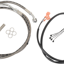 Stainless Steel Rear Brake Line - 87-99 FLST/C