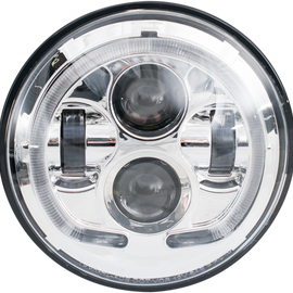 7" LED Headlight - Chrome