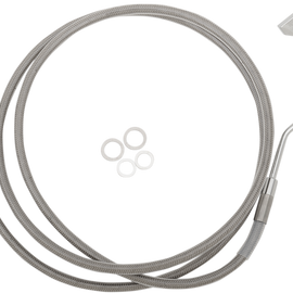 15" Brake Line - Front - Stainless Steel - FLTR