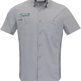 Drag Specialties Vented Shop Shirt - Gray - Large