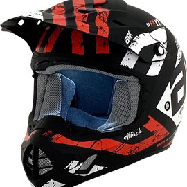 FX-17 Helmet - Attack - Matte Black/Red - XS