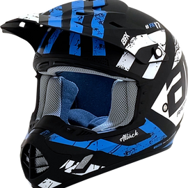 FX-17 Helmet - Attack - Matte Blue/Black - Medium