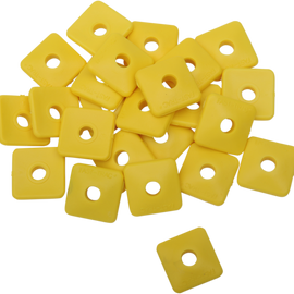 Backer Plates - Yellow - Square - 96 Pack