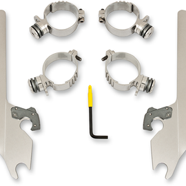 Batwing Trigger Lock Mounting Kit - Kingpin - Polished