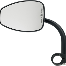 Mirror w/mount - Tear Drop - Black