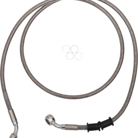 Brake Line - Front - +8" - Stainless Steel - XL