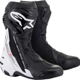 Supertech Boots - Black/White - US 12.5 / EU 48