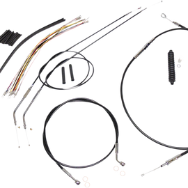 Control Cable Kit - XR - Black/Chrome