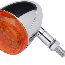 DOT Turn Signal - LED Single Filament - Amber/Chrome