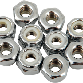 10-32 Chrome Nylon Nut