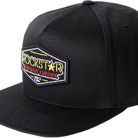 Rockstar Emblem Snapback Hat - Black