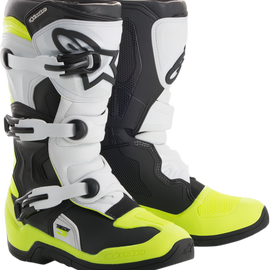 Tech 3S Boots - Black/White/Fluorescent Yellow - US 7