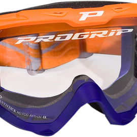 3450 Riot Roll Off Goggles - Fluorescent Orange/Blue