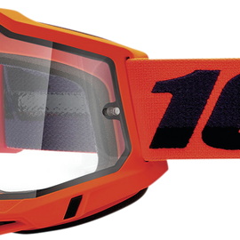 Accuri 2 Enduro MTB Goggles - Neon Orange - Clear