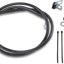 2" Brake Line - Front - Black Vinyl - 95-99 FXD