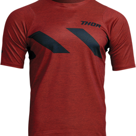 Assist Hazard Jersey - Short-Sleeve - Heather Red/Black - XS